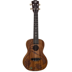 Luna UKE CORAL Uke Coral Solid Mahogany Concert w/Bag
